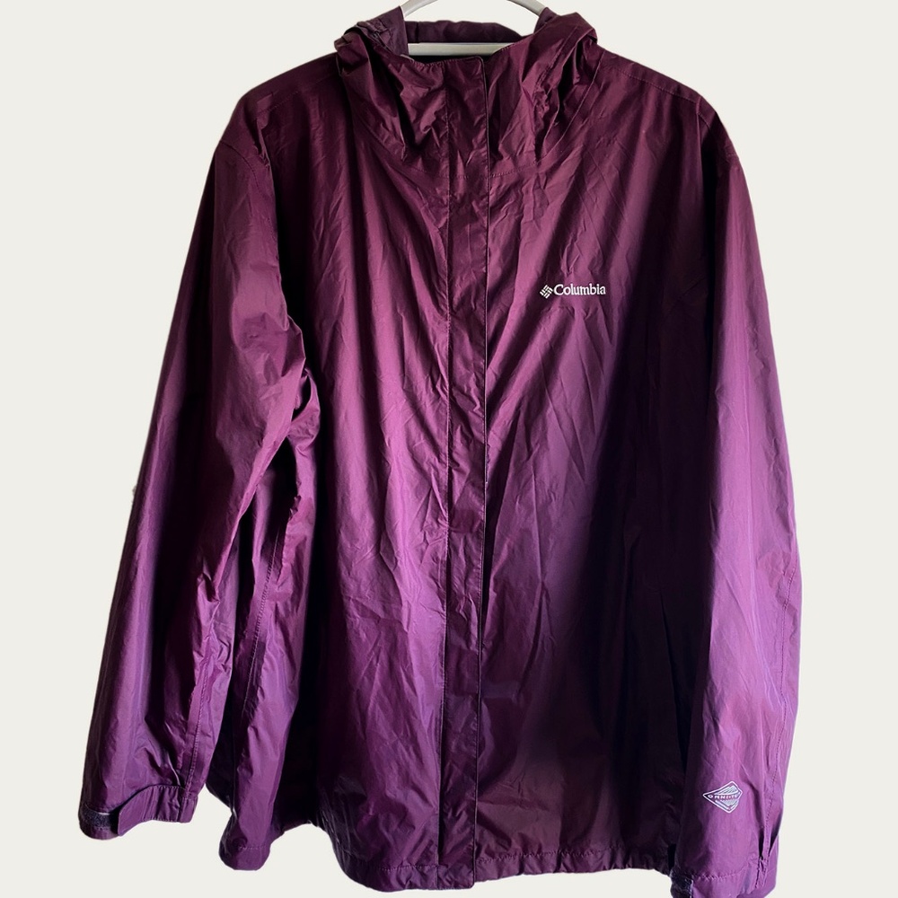 Columbia Arcadia Il Rain Jacket Women's Plus 3X Maroon